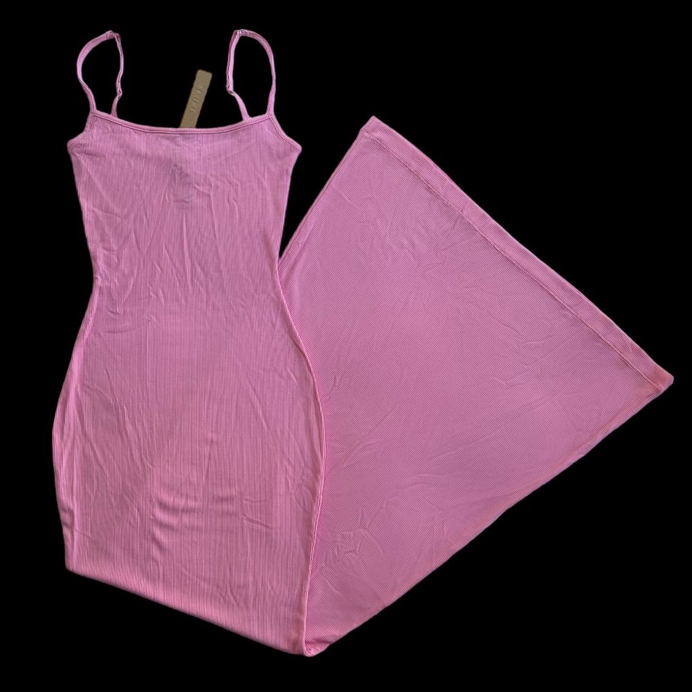 SKIMS Soft Lounge Long Slip Dress in Cotton Candy *Limited Edition* Size Small